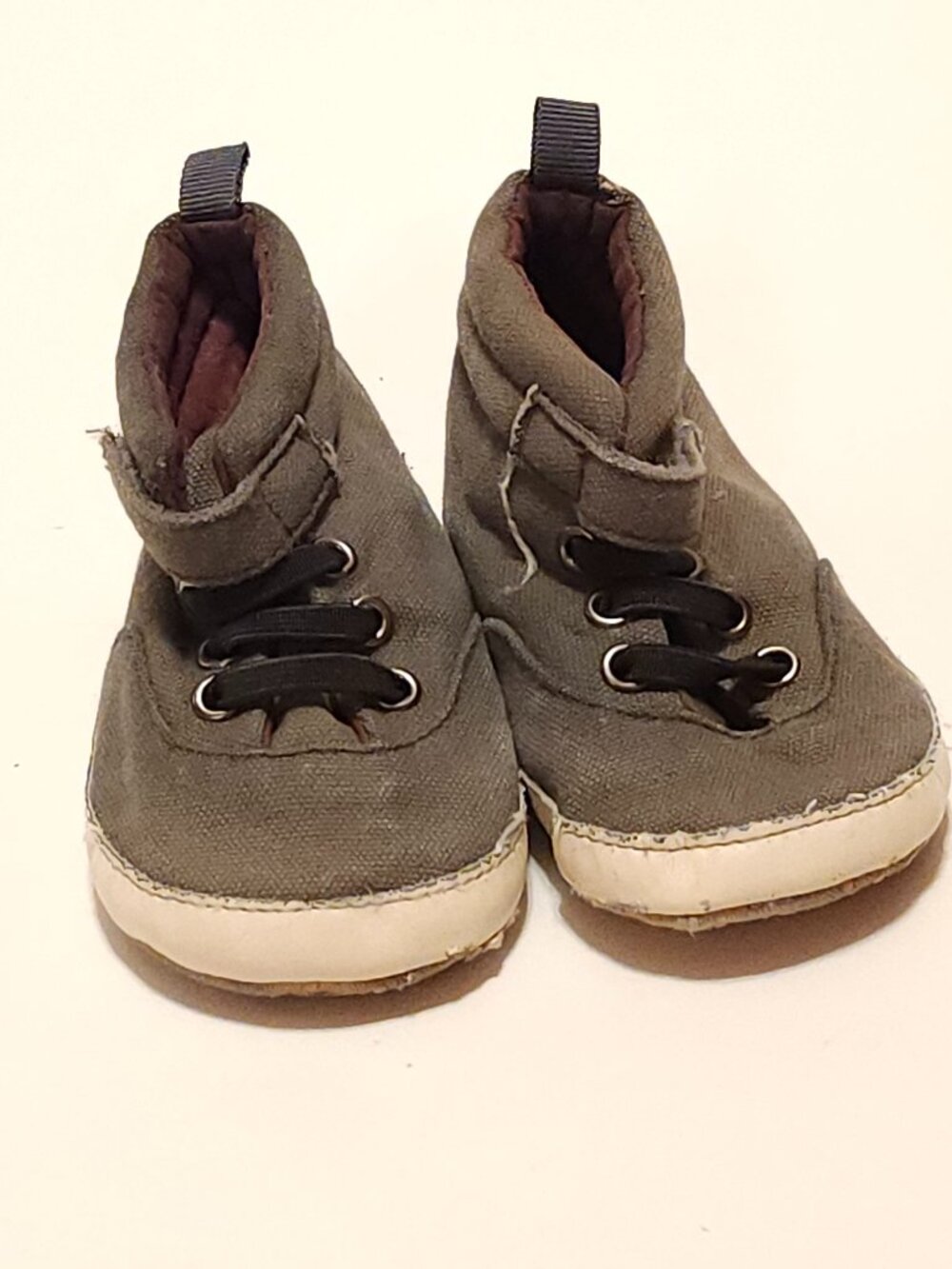 GREY Baby Booties Size 18-24 months Soft Soled Shoes
